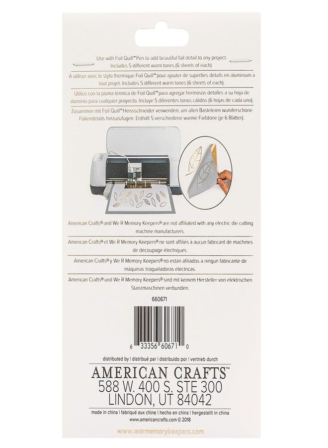 We R Memory Keepers Foil Quill Foil Sheets 4"X6" 30/Pkg-Flamingo - Image 3