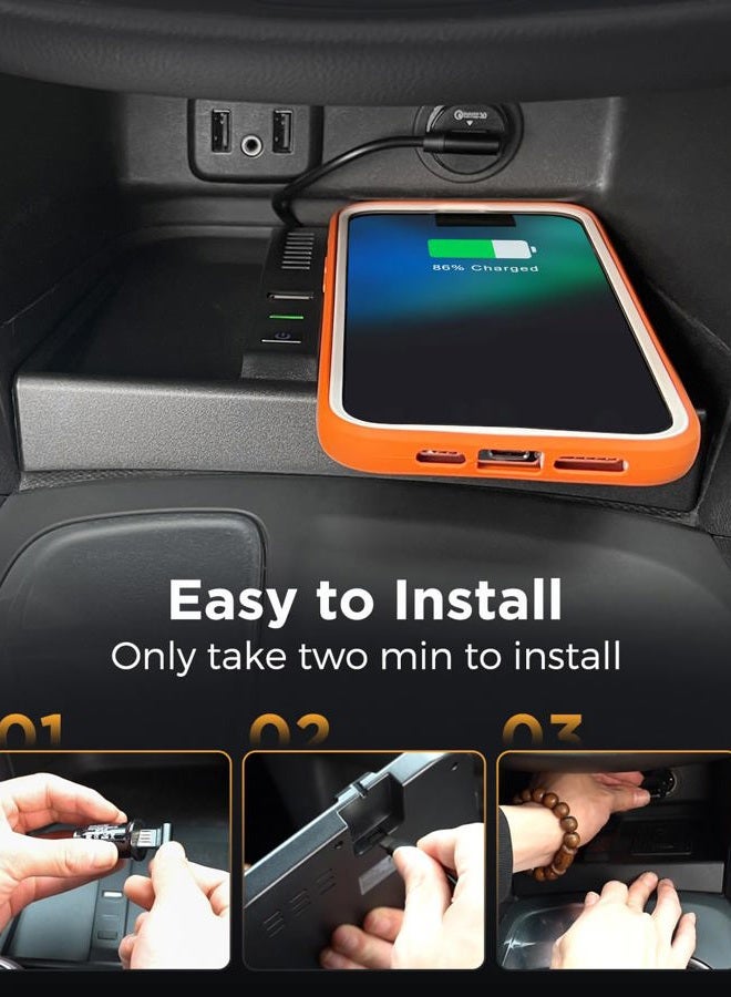 CarQiWireless Wireless Charger for Chevy Equinox Accessories 2018 2019 2020 2021 2022 Wireless Charging Center Console Organizer for Chevy Chevrolet Equinox L/LS/LT/Premier Accessories - Image 5