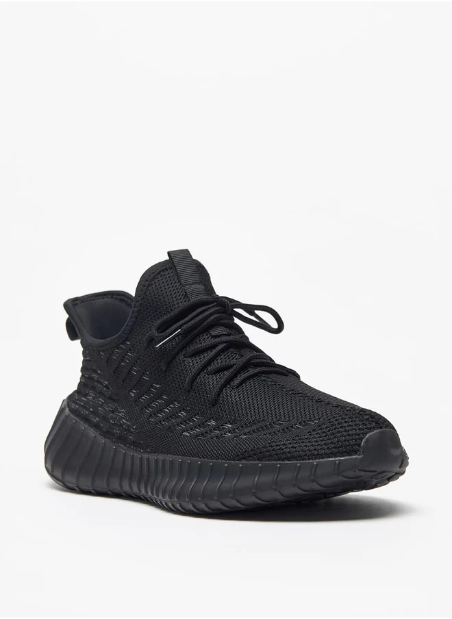 أوكلان Women Textured Lace-Up Sports Shoes