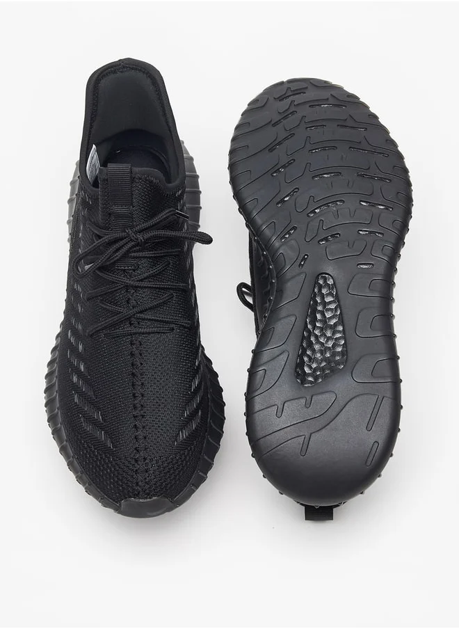 أوكلان Women Textured Lace-Up Sports Shoes