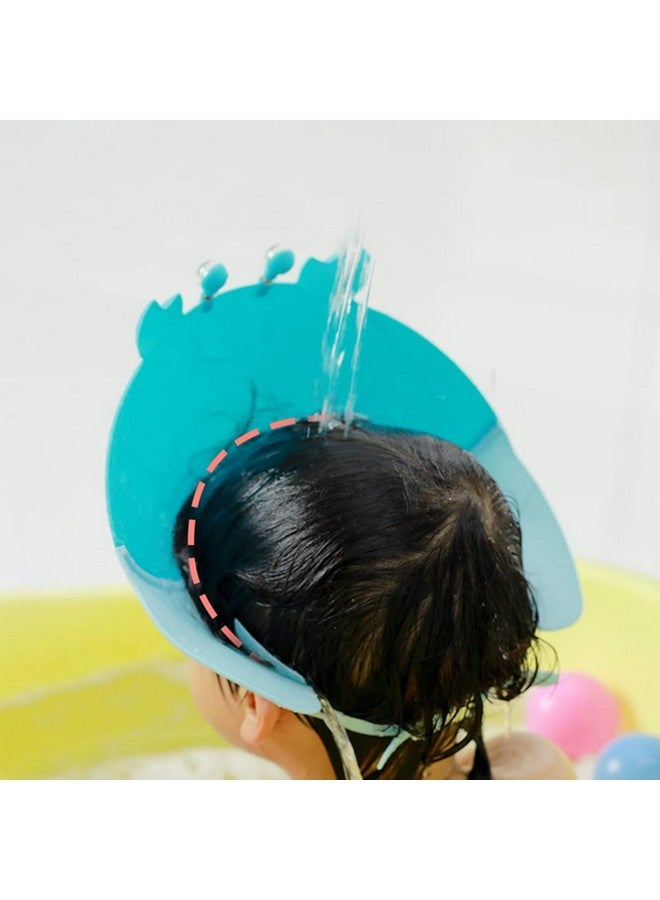 TOYANDONA TOYANDONA Toddler Hair Washing Shield, 2pcs Cute Crab Silicone Shower Cap & Hair Washing Hat for Kids (Blue + Red) - Image 5