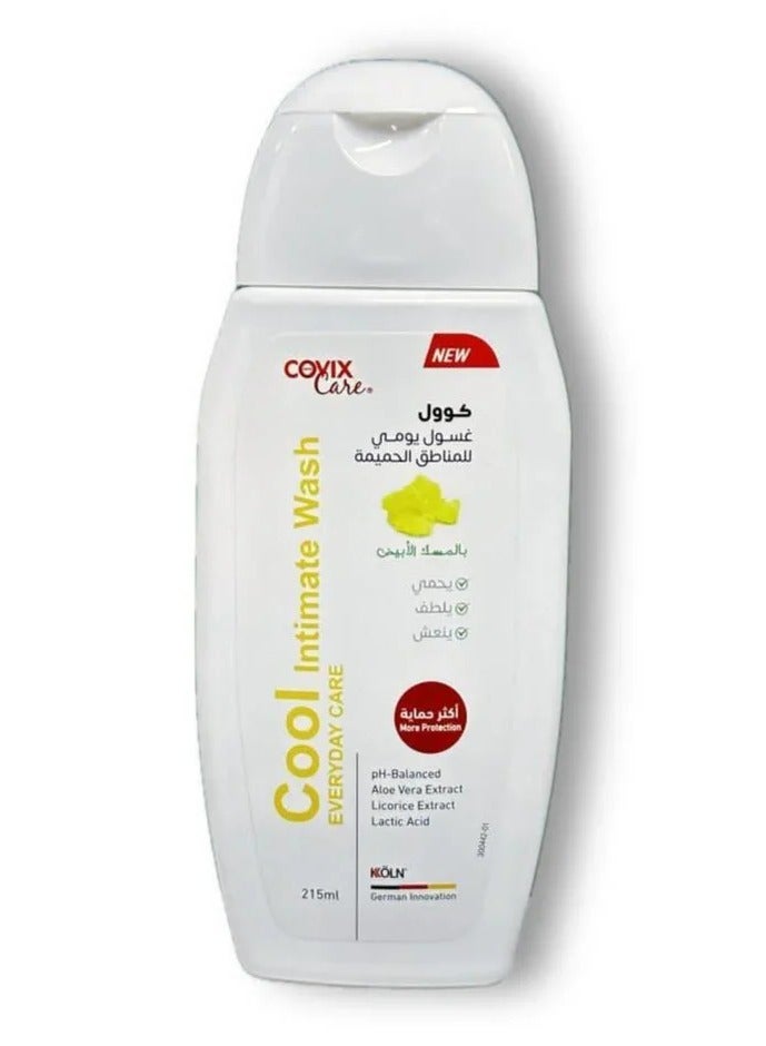 كوفيكس كير غسول كوفيكس كير كول للمناطق الحساسة، للعناية اليومية بخلاصة المسك الأبيض - 215 مل - Image 3