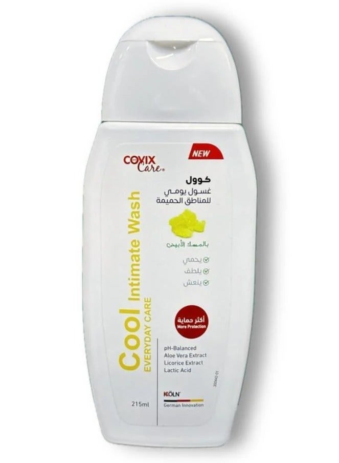 كوفيكس كير غسول كوفيكس كير كول للمناطق الحساسة، للعناية اليومية بخلاصة المسك الأبيض - 215 مل - Image 4
