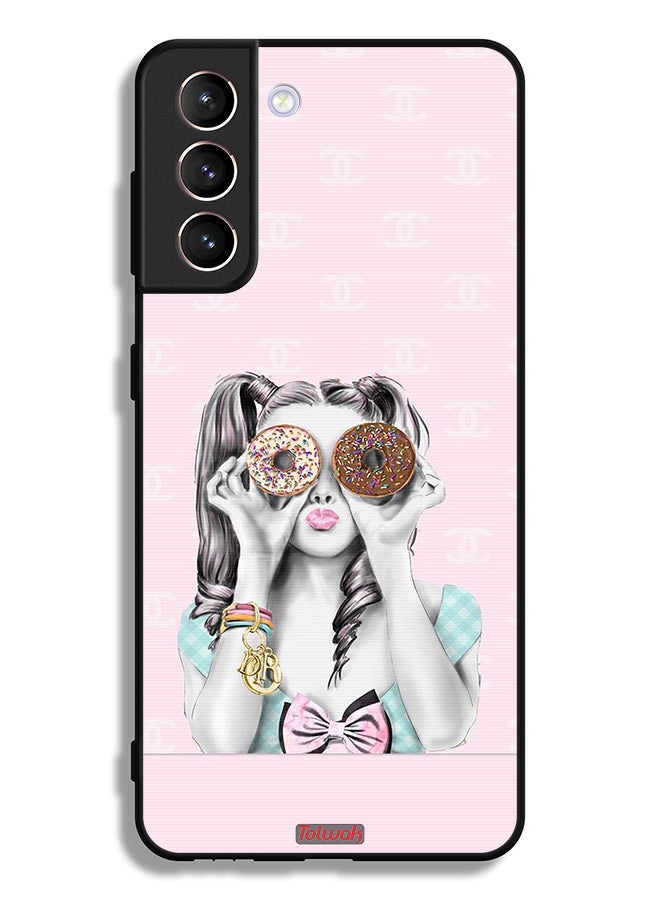 Tolwak Samsung Galaxy S21 Plus 5G Protective Case Cover Holding Two Donuts - Image 3
