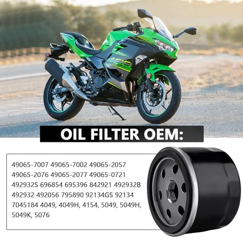 Yerbay 49065-0721 49065-7007 Oil Filter for Kawasaki FR600V FR691V FR651V FX600V FR730V FR541V FX600V FS730 FX600v FS451V FS481V FS691V FS651V FB460V FC420V FC540V FD501D FD590V - Image 4