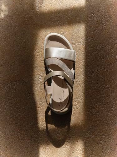ECCO Flowt Wedge Luxury Crossband, PURE WHITE GOLD, 6-6.5 - Image 4
