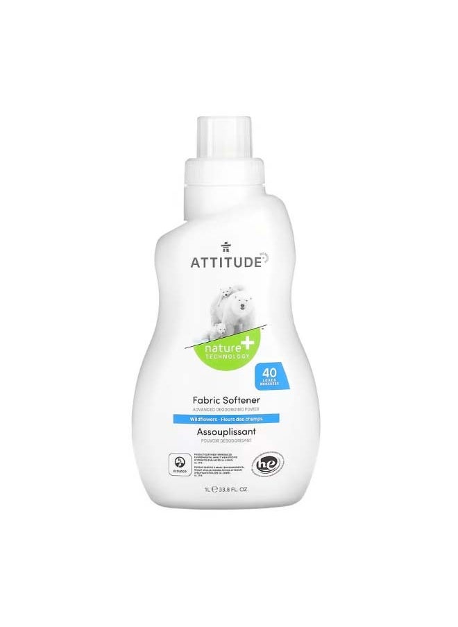 Attitude Little Ones Fabric Softener Wildflowers 40 Loads 33.8 fl oz  - Image 1