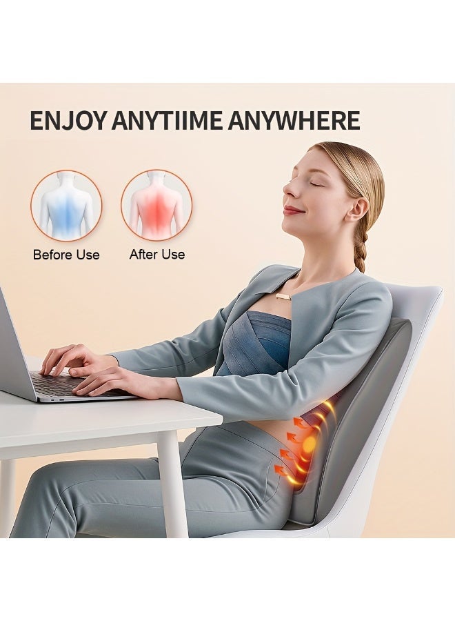 Jubilin Back and Neck Massager, Plug-In Heated Shoulder Massager, Lower Back Massager with Vibration, Massage Pillow for Neck, Back, Shoulder, Leg, Gifts for Men Women, Mother’s Day Gift - Image 4