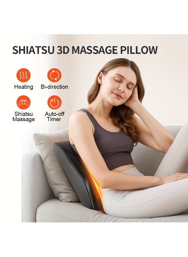 Jubilin Back and Neck Massager, Plug-In Heated Shoulder Massager, Lower Back Massager with Vibration, Massage Pillow for Neck, Back, Shoulder, Leg, Gifts for Men Women, Mother’s Day Gift - Image 3