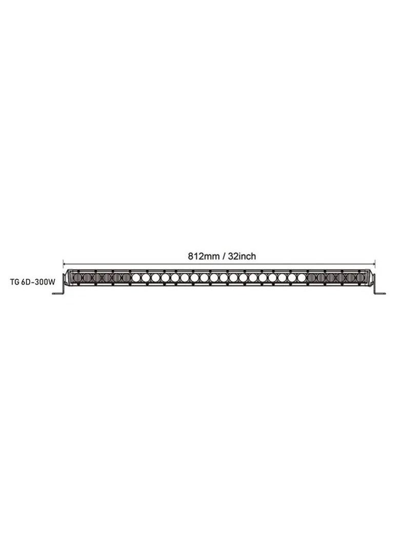 Toby's 32 Inches TG 6D-300W Bar Light, IP68 Waterproof Rating, CREE Light Source with 9500LM Lumens  - Image 2