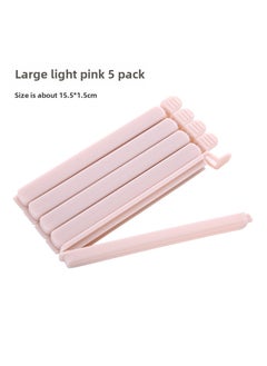 Generic 5-Pack Kitchen Bag Sealing Clips [Long 5] Pink (240/box) 