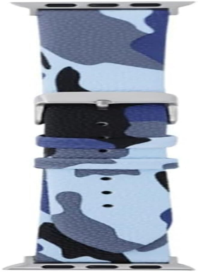Next - Next store Compatible with Apple Watch Ultra/Ultra2/42mm/44mm/45mm/49mm Camouflage, Faux Leather Strap for iWatch Series 7/6/SE/5/4/3/2/1 Women Men - Image 1