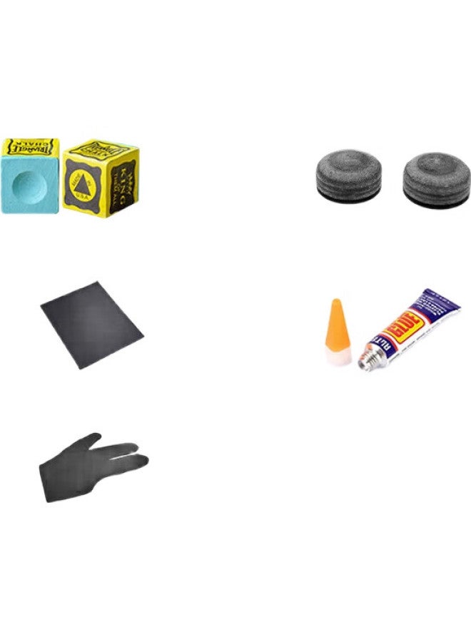 Livex ليفكس موكسي، طرف عصا البلياردو، عصا سنوكر، الأسود 8، عصا البلياردو الصينية السوداء 8، 16 لون - Image 1