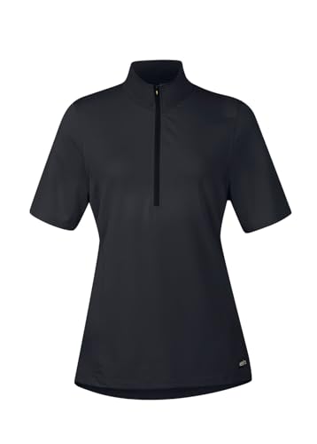 Kerrits Ice Fil Lite Short Sleeve Shirt - Solid Black Size: M - Image 4