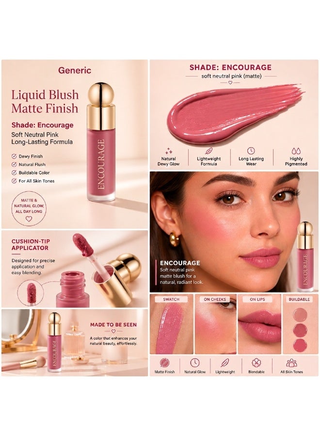 Soft Pinch Liquid Blush - Shade: Encourage – soft neutral pink (dewy) - Image 2