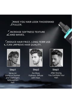 CARVENCHY Sea Salt Spray for Hair Men - Hair Texturizing Spray with Kelp, Aloe Vera and Red Algae Extract - Surf Spray to Add Volume and Texture Sea Salt Spray for Men Beach Hair Spray - 8oz  - Image 3