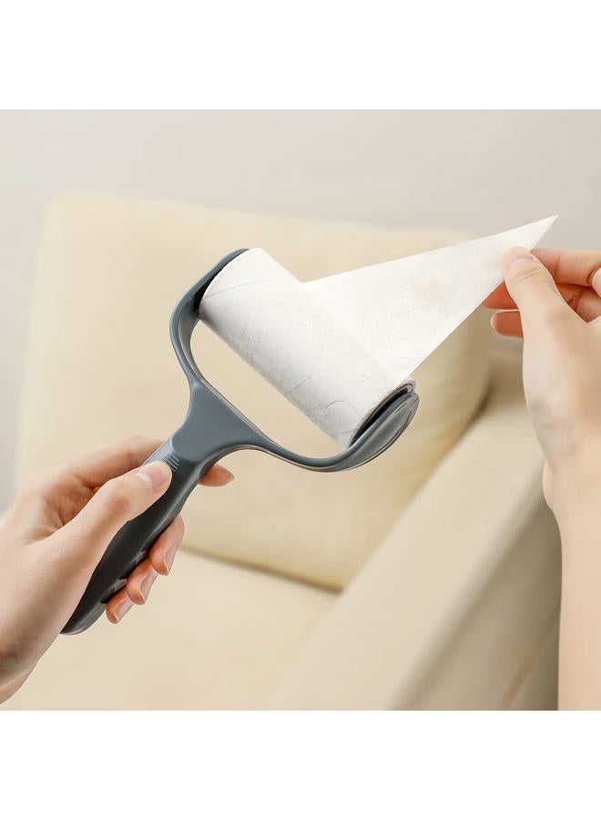 MINGRACE Reusable Lint Rollers for Pet Hair Extra Sticky Rollers for Clothes Couch Furniture, Ergonomic Lint Roller 1 Handle with 5 Refills (Dark Gray) - Image 4