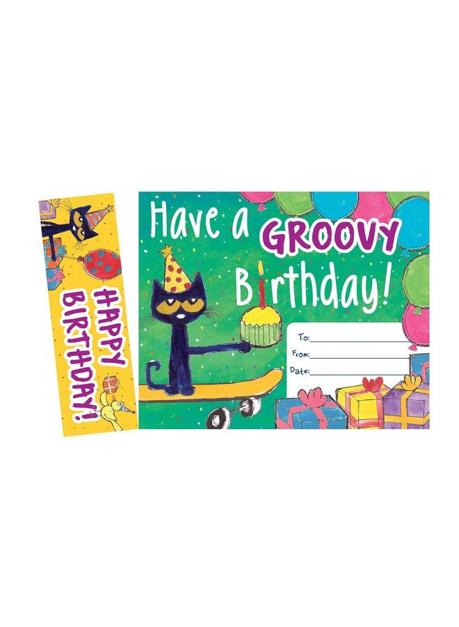 Edupress Pete The Cat Groovy Birthday Bookmark Awards (Ep60327), Multi - Image 1