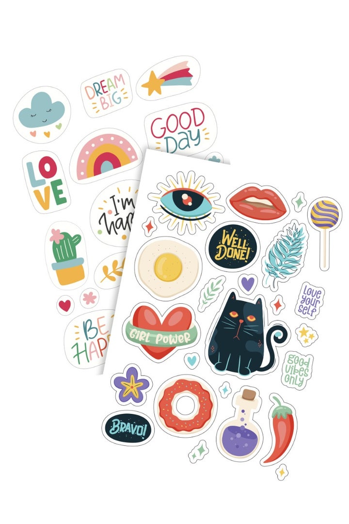 Buy Share the Love Good Vibes Sassy and Chill Sticker Pack Online | 15 ...