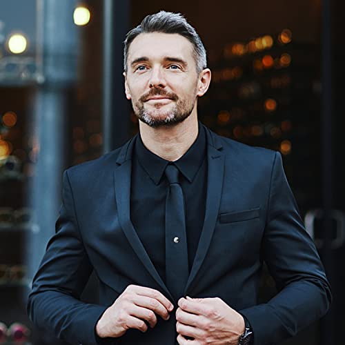 THUNARAZ 8 Pcs Tie Tacks for Men Tie Pins for Regular Ties Necktie 14K Gold Plated Mens Tie Tacks with Chain for Wedding Business Anniversary - Image 3