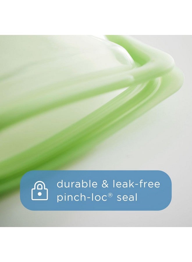 Stasher Premium Silicone Reusable Food Storage Stand-Up Mid Bag, Aqua, Microwave, Sous Vide, Dishwasher, Oven and Freezer Safe, BPA Free, Leak-free, Eco-friendly, 56 Oz - Image 4