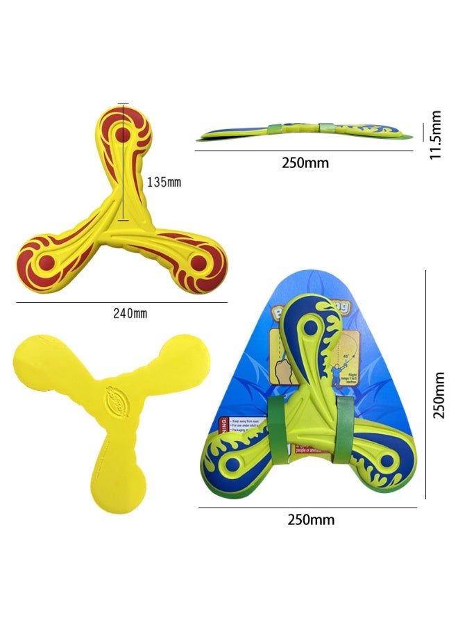 Generic Outdoor Toy EVA Three-Leaved Foam Safe Boomerang for Throwing