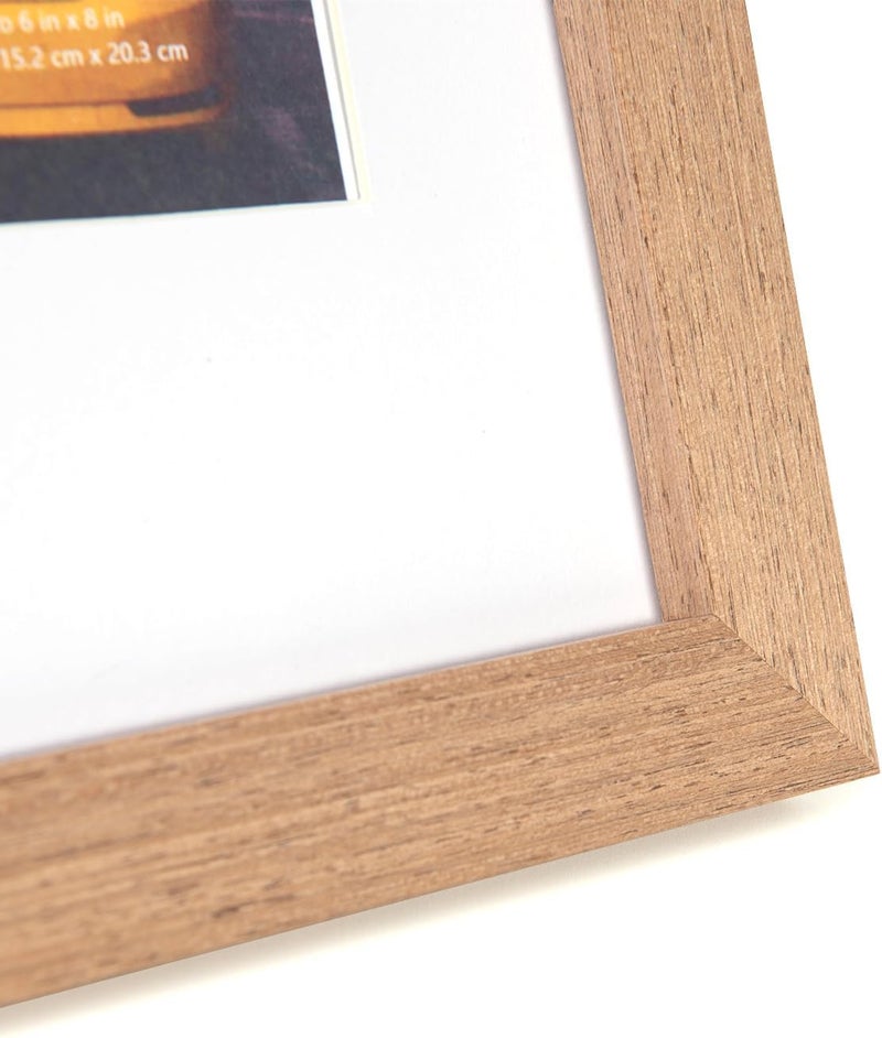 kennethan Brown Wooden Picture Frame with Mount, Poster Frame, certificate frame for Freestanding and Wall Mountable - Image 4