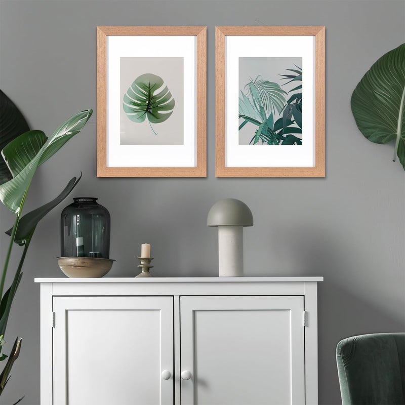 kennethan Brown Wooden Picture Frame with Mount, Poster Frame, certificate frame for Freestanding and Wall Mountable - Image 3