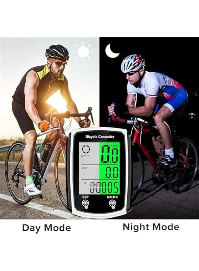 هوكور الكمبيوتر الدراجة, الرقمي LCD الخلفية عرض الدراجة مقياس السرعة, جهاز الكمبيوتر ركوب الدراجات GPS مع شاشة اللمس LCD الخلفية عرض, عالمية 19 وظائف مقاومة للماء الدراجة مقياس السرعة - Image 3