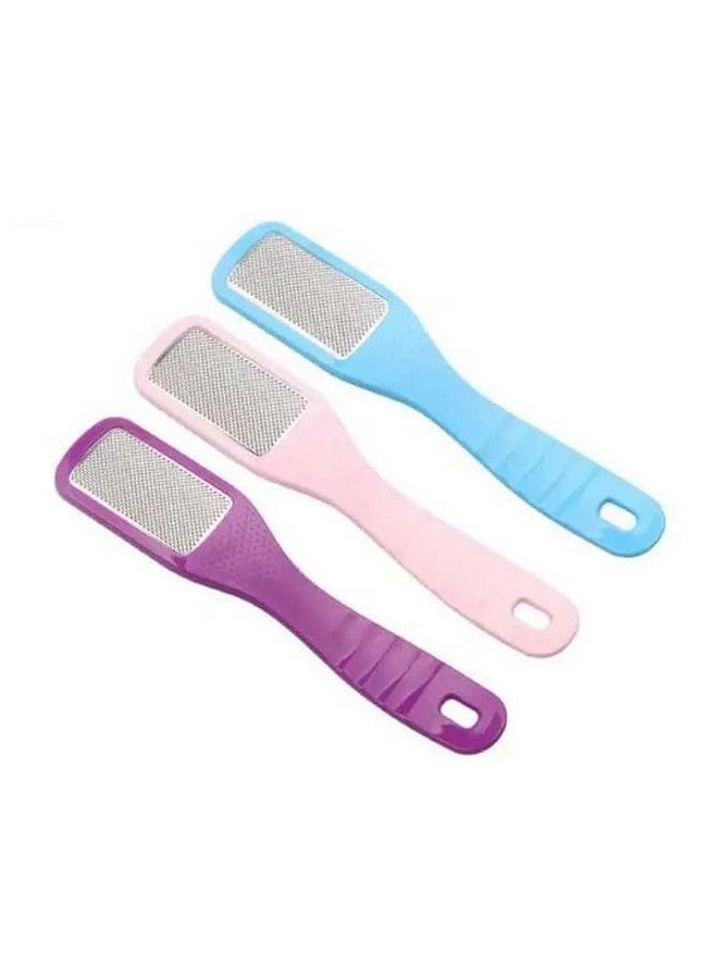 La Belleza Stainless Steel Pedicure Foot Scraper Scrubber Pack Of 3 - Image 2
