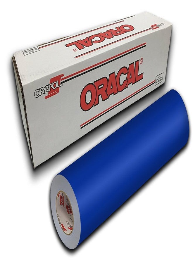 فيلم فينيل أزرق لامع دائم - ORACAL 651 لون 086 لاصق للوحات والملصقات والقص الحرفي، (24 بوصة × 30 قدمًا)