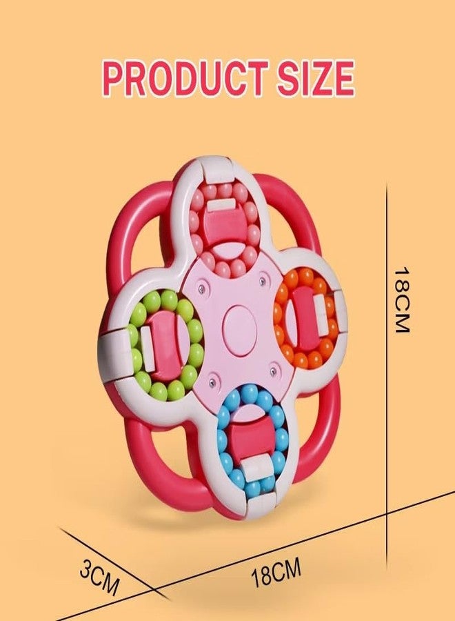 NVF Toys Rotating Magic Bean Fidget Toy, Colourful Stress Relief Cube, Educational Puzzle Game - Image 4