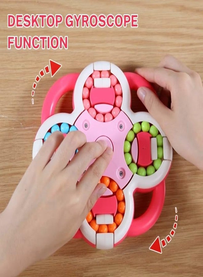NVF Toys Rotating Magic Bean Fidget Toy, Colourful Stress Relief Cube, Educational Puzzle Game - Image 2