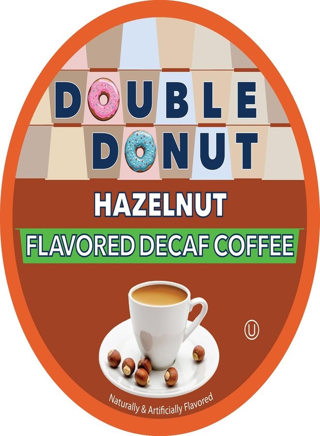 Double Donut Coffee Flavored Decaf Coffee, Decaf Hazelnut Coffee, Decaf Coffee Pods for Keurig K Cups Machines, Medium Roast, 80 Count (Pack of 1) - Image 2