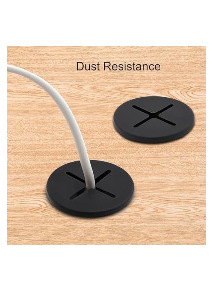 PROMASS Cable Cord Grommet 1 Inch Flexible Wire Rubber Grommets for Desk and Other Furnitures Wire Hole Cover Cable Management Wire Organizer Cable Pass Through(12 Pack) - Image 5