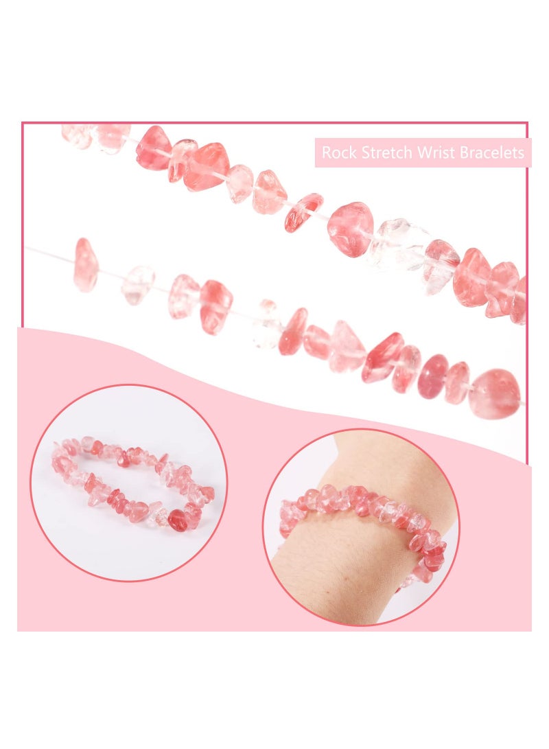 KASTWAVE Chakra Bracelets for Women, 8pcs Natural Colorful Crystal Bracelets for 7 Chakra Lrregular Gemstone Bracelets Crystal Chip Bracelet for Women Men - Image 2