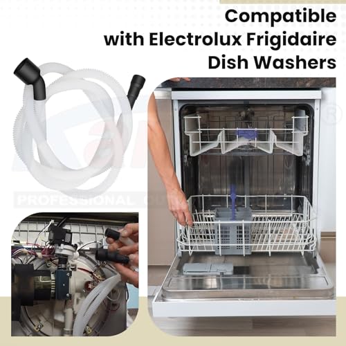 Karbay 807117001 Dishwasher Drain Hose Compatible with Frigidaire & Electrolux Dishwashers, Replaces AP5806794 PS9494138 - Image 3