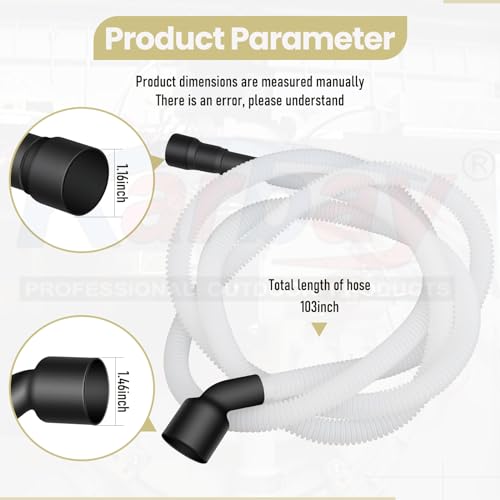 Karbay 807117001 Dishwasher Drain Hose Compatible with Frigidaire & Electrolux Dishwashers, Replaces AP5806794 PS9494138 - Image 2
