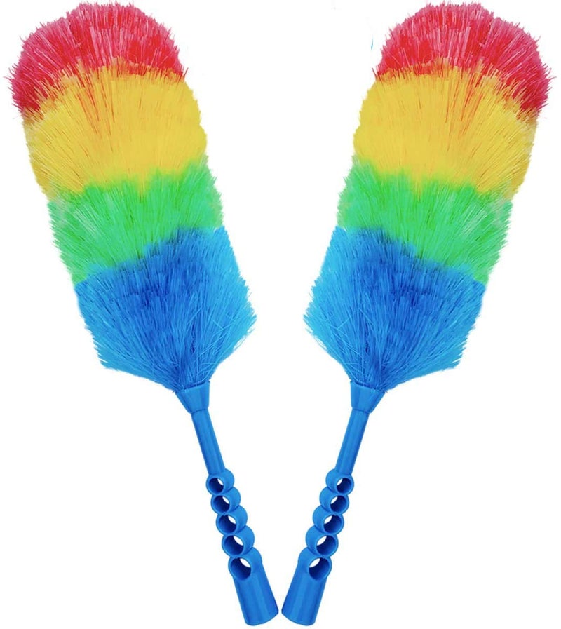 Tockrop 2 Pack Upgrade 19 Static Duster Beandable and Washable More Fibers Bigger Head Less Loss of Fiber Duster