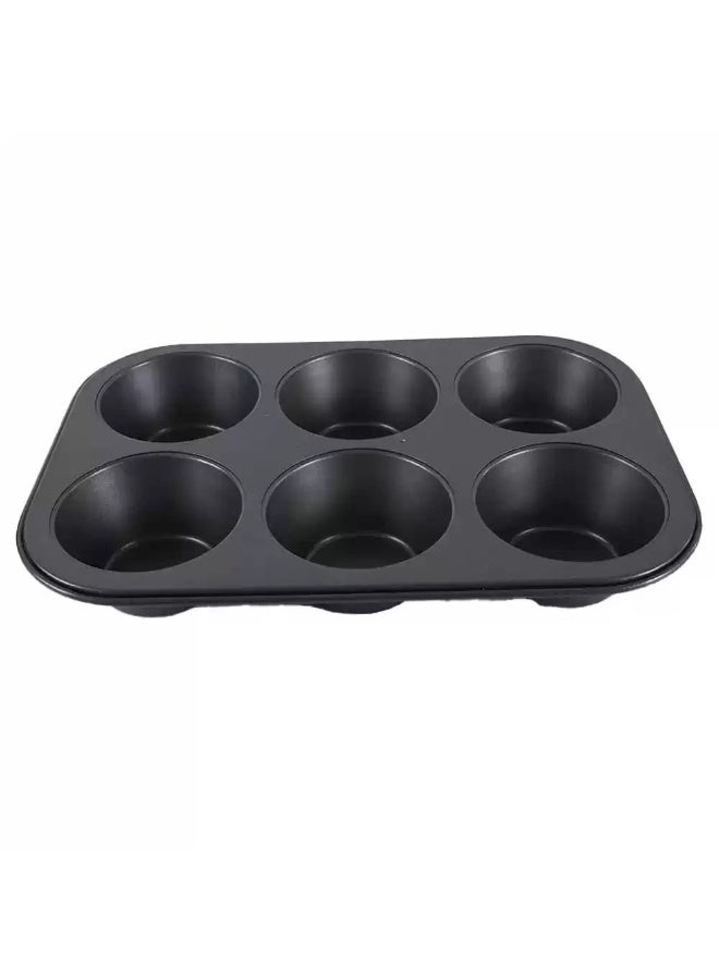 Home Maker AVCI Non-Stick Easy to Clean- 6 Large Cups Muffin Pan - Image 2