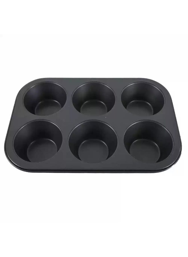 Home Maker AVCI Non-Stick Easy to Clean- 6 Large Cups Muffin Pan - Image 1
