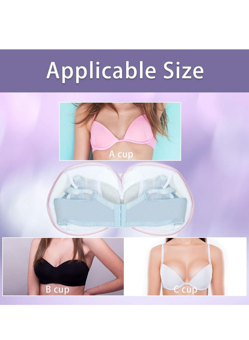 1pc Bra Washing Bag for Laundry Mesh Wash Bag Laundry Bags Lingerie Bag Underwear Brassiere Washing Bags with Zipper for Women Laundry Storage (Pink) - Image 2