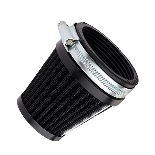 Mtsooning Motorcycle Pod Air Filter, 2.36" Round Tapered Intake Cleaner, Inlet Truck Cold Cone Replacement for Honda Kawasaki Suzuki ATV Kart Dirt Pit Bike - Image 1