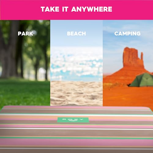 Roxy SandFree Beach Mat Large Waterproof Outdoor Picnic Blanket Lightweight Foldable Mat for Beach Camping Park or Travel Fits 46 People QuickDry Durable - Image 3