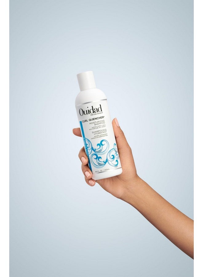 Ouidad Curl Quencher Moisturizing Shampoo - 8.5 fl oz, Curl Defining Hair Shampoo for Nourished & Hydrated Curls, Vegan, Color Safe Shampoo with Chamomile & Vitamin A & E, For Tight Curls - Image 1