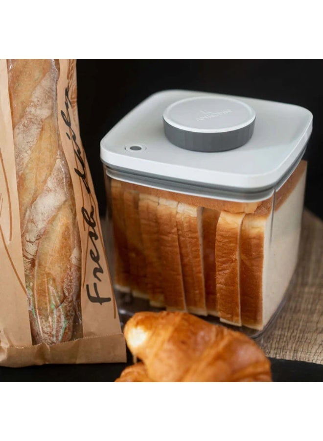 ANKOMN Turn-N-Seal vacuum/airtight moisture prevent storage container perfect for Coffee Teas Rice Nuts Medicine opaque Clear 1.5L - Image 1