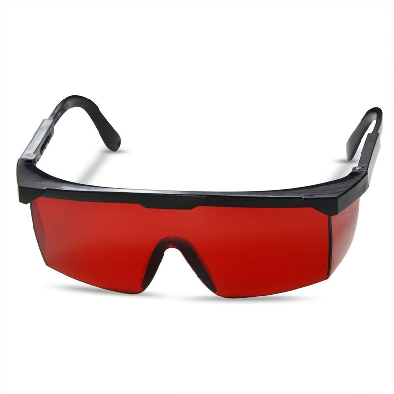 FreeMascot OD 4 190nm550nm Wavelength Laser Safety Glasses for Typical 405nm 445nm 450nm520nm532nm Laser Light for Hair Removal Laser Treatment Eye Protection Goggles Red