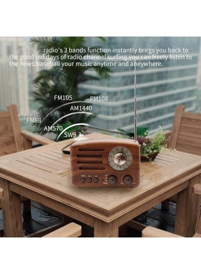 Classic small portable radio with Bluetooth, radio MP3 playback. - Image 4