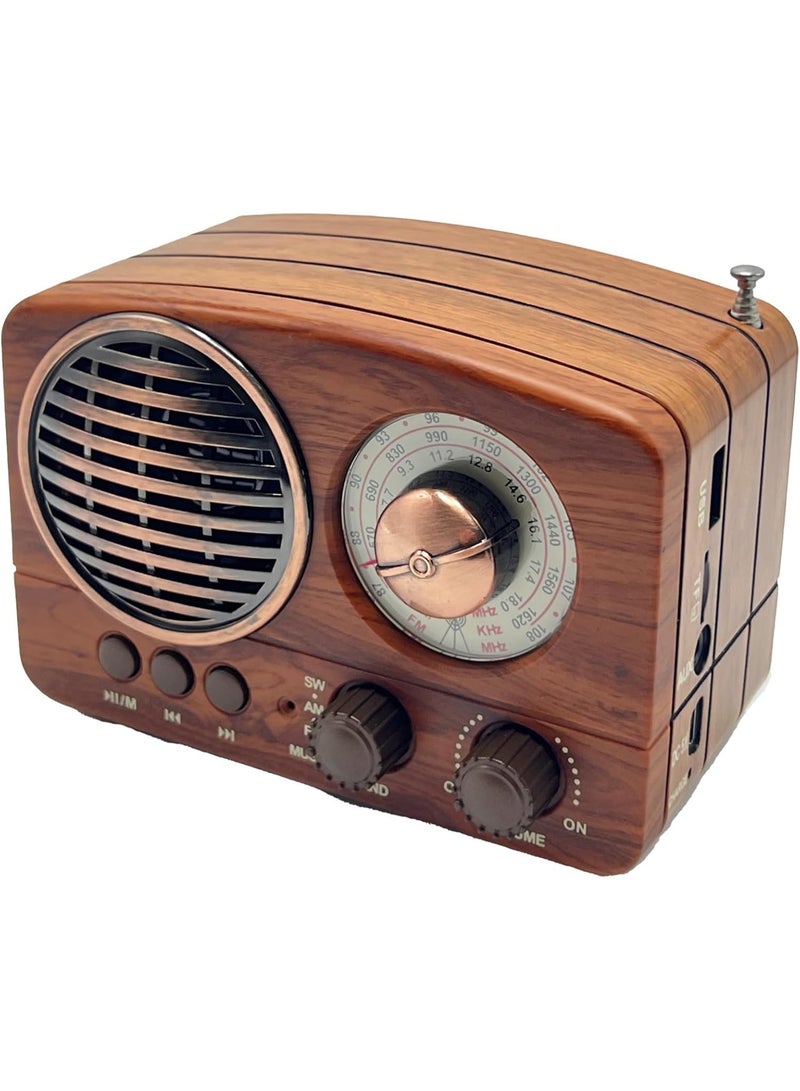Classic small portable radio with Bluetooth, radio MP3 playback. - Image 1
