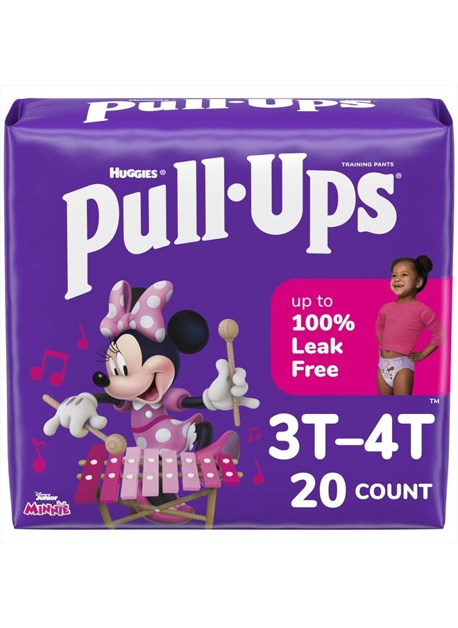 Pull-Ups Girls' Potty Training Pants, Size 3T-4T Training Underwear (32-40 lbs), 20 Count  - Image 1